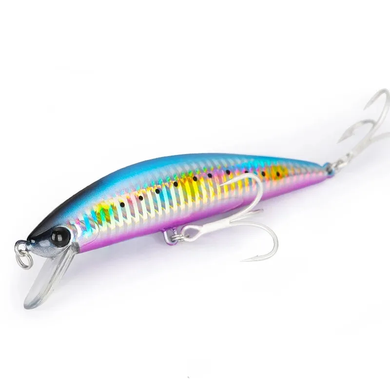 TSURINOYA-señuelo de pesca Artificial para pececillos, cebos duros de agua salada, 8 colores, Wobblers, DW37, 12cm, 40g, 4 Uds. - imagen 5