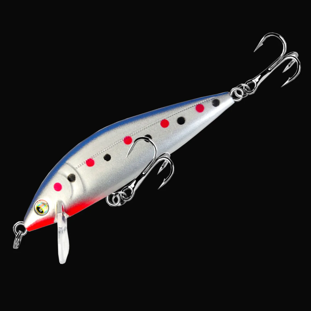 Jerkbait hundimiento 9,5g negro – Señuelo artificial lubina y trucha - imagen 5