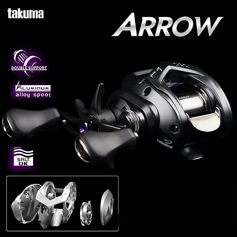 Carrete de fundición Takuma ARROW – Aluminio 7075 para agua salada