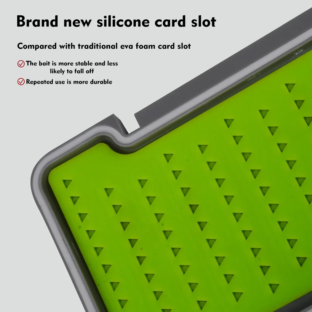 Caja impermeable para mosca con tapa transparente e inserto de silicona - imagen 2