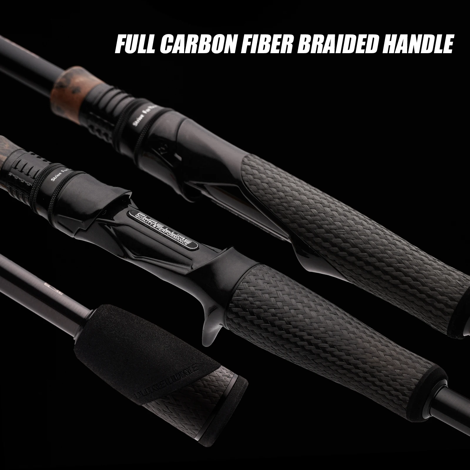 Caña de lubina PURELURE REALM, caña Zander de cebo suave de carbono Toray M40X EX F/F, acción Fuji SIC, anillo giratorio, fundición, Lucio de pesca - imagen 5