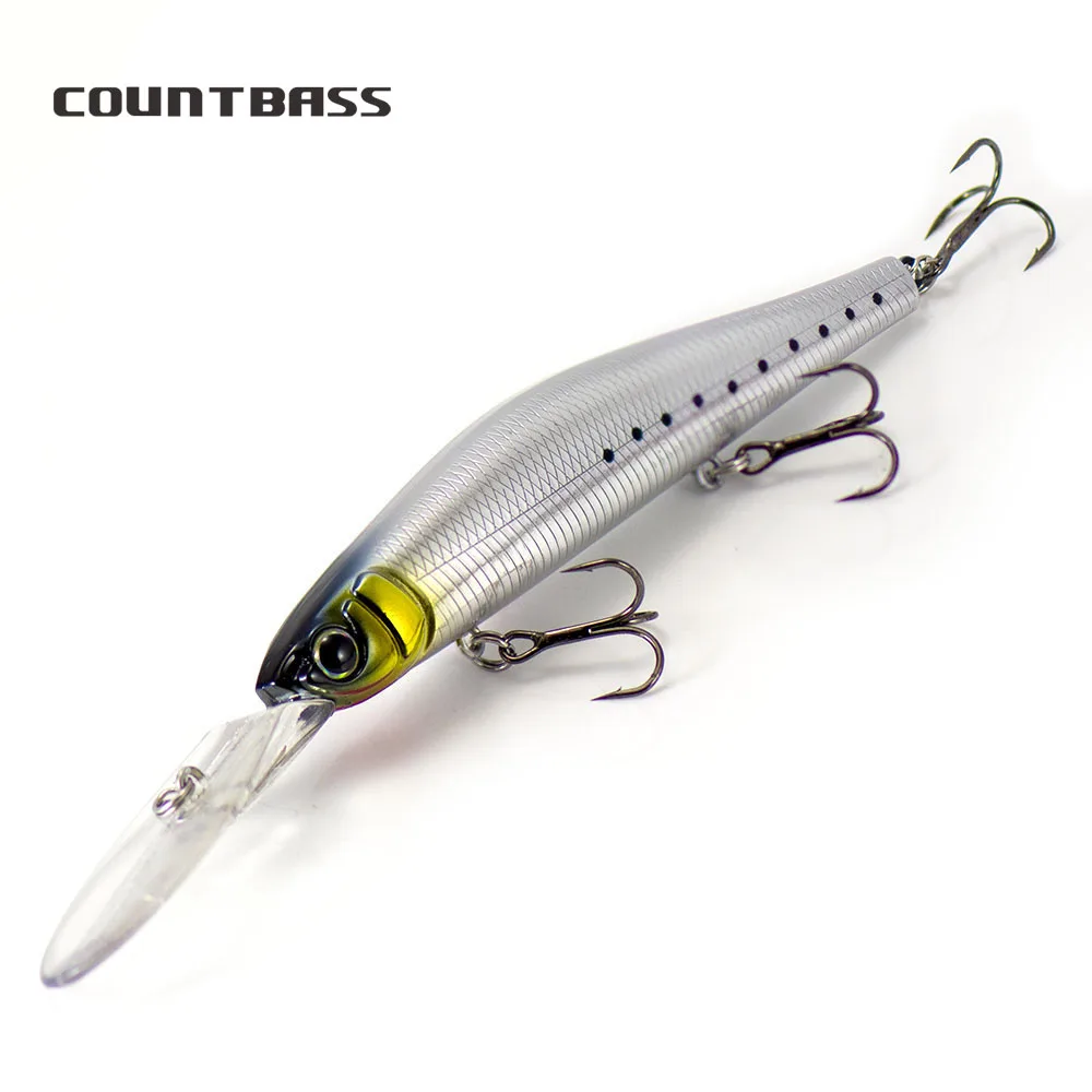 COUNTBASS pececillo flotante 110mm 14,5g cebos de buceo profundo profundidad profundidad 3m cebos duros señuelos de pesca de pescador Wobblers - imagen 2