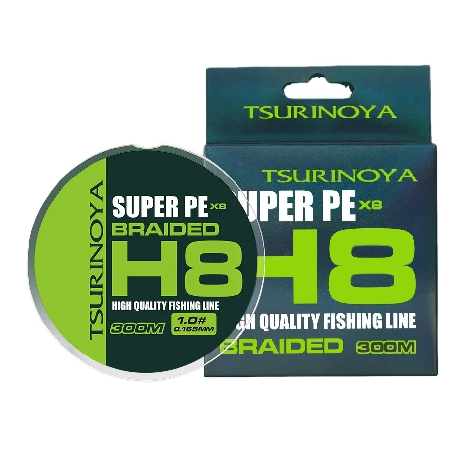 Hilo de pesca trenzado TSURINOYA H8 PE 8 hebras 300m - imagen 2