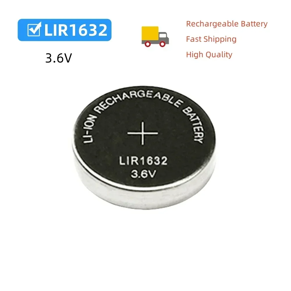 Comparativa entre batería recargable LIR1632 y pila CR1632