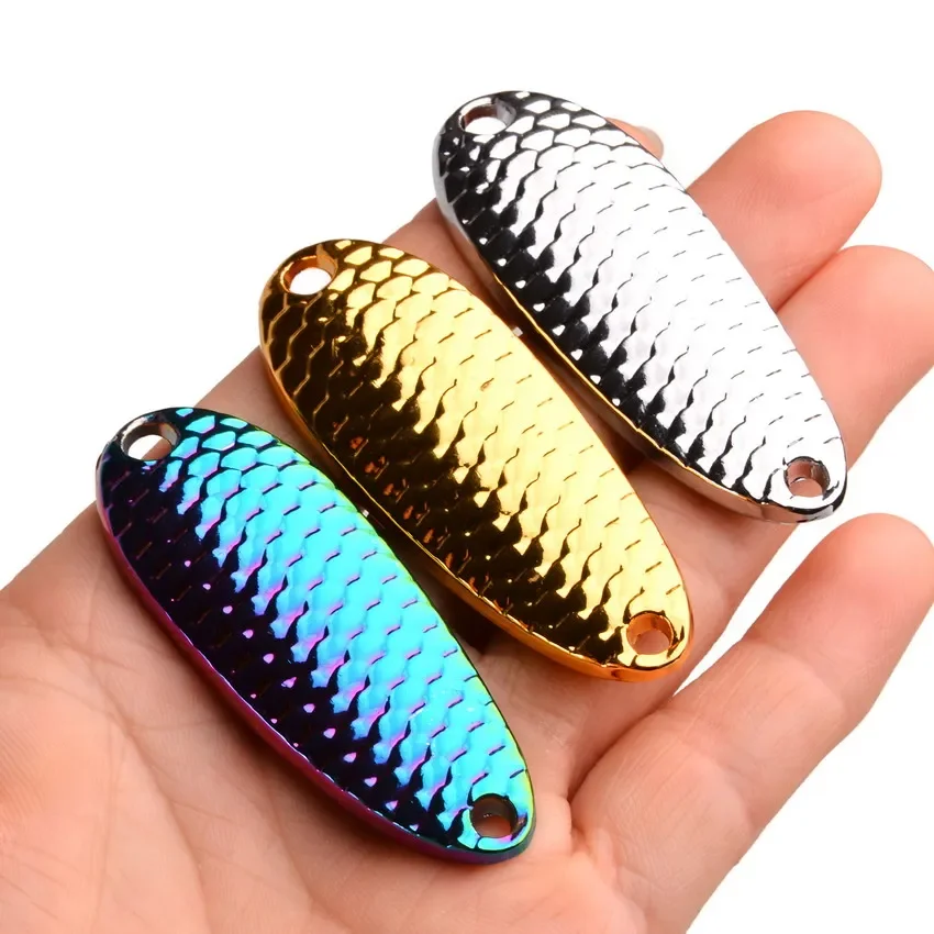 Señuelo de Pesca con cuchara de Metal, cebo de fundición Wobbler, aparejos de Pesca Jigging, accesorios, 1,5g, 2,5g, 3,5g, 5g, 10g, 15g, 20g, 1 unidad - imagen 4