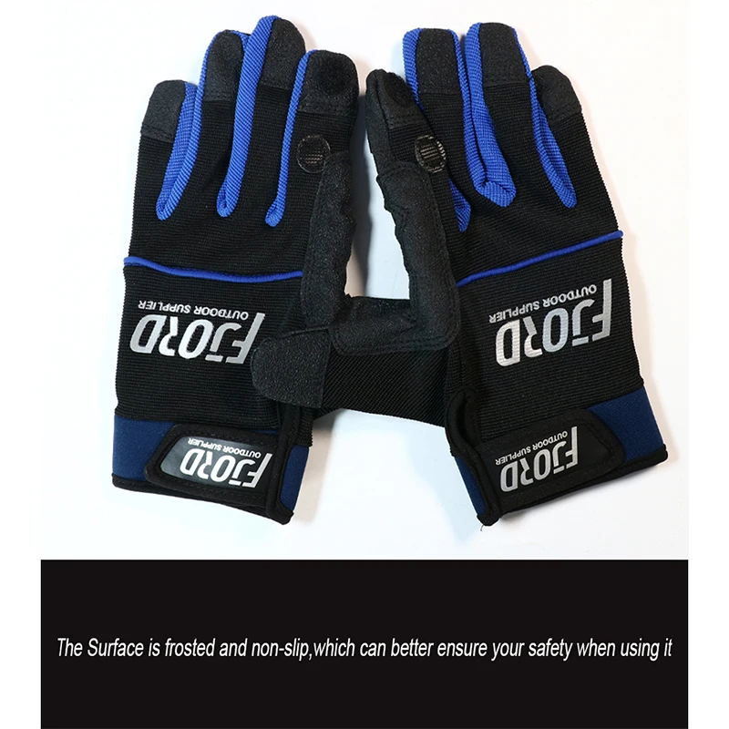 FJORD-guantes de pesca de agua salada para hombre, protección de manos, transpirable, ropa deportiva para exteriores, equipo de pesca de dedo completo - imagen 3