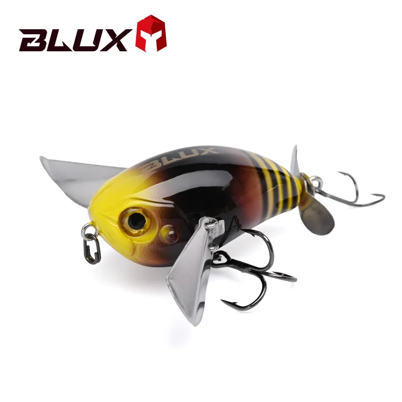 BLUX Micro BUTTIN Pompadour Topwater Crawler 6,5G Wobbler ruidoso señuelo de pesca Crankbait agua dulce lubina perca cebo Artificial