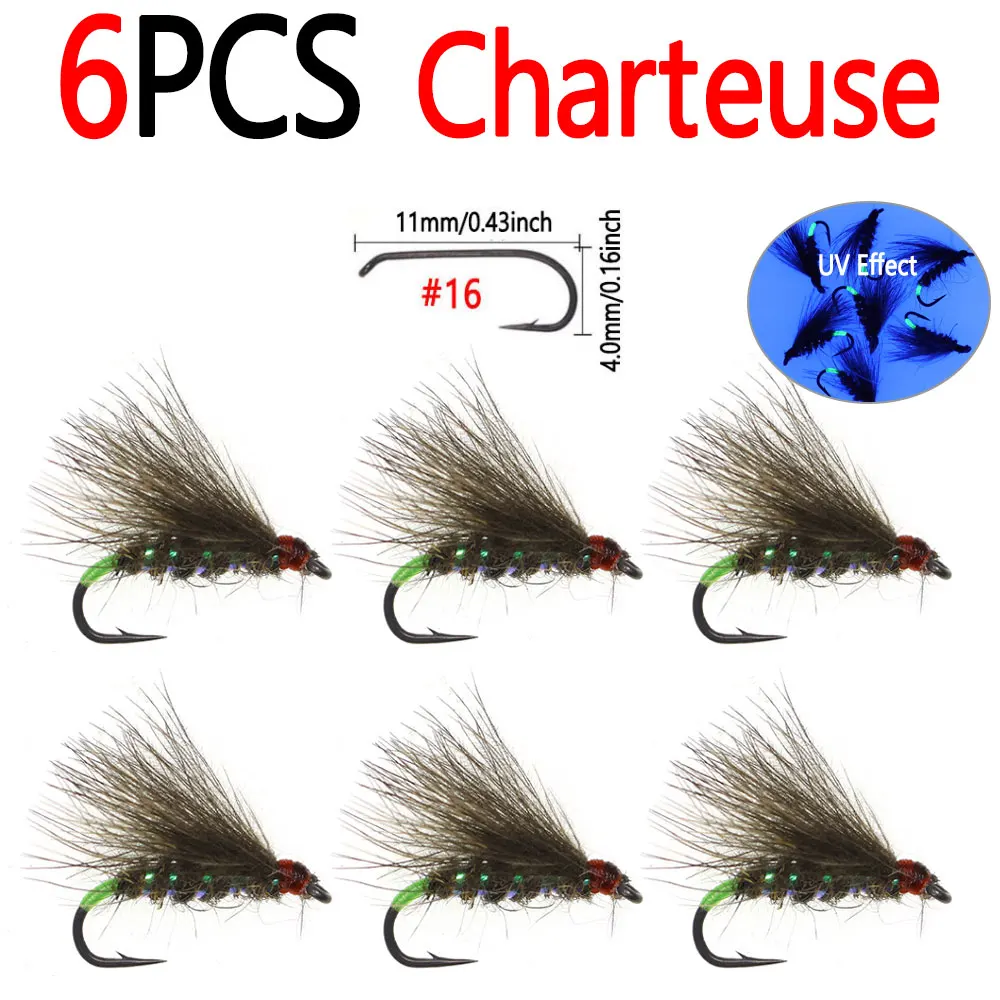 6pcs Chartreuse