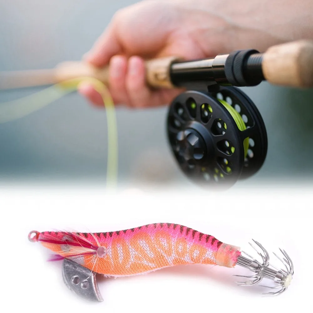 4 Uds. Cebo luminoso duradero 8cm 8g gabarito de camarones Multicolor Señuelos de pesca pesca en agua salada - imagen 4