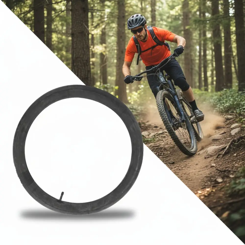 Paquete de 2 tubos de bicicleta gruesos de 20x3,0, válvula Schrader de 33mm para válvula Schrader, tubos de neumáticos gruesos, tubos de bicicleta gordos de goma butílica de alta resistencia - imagen 4