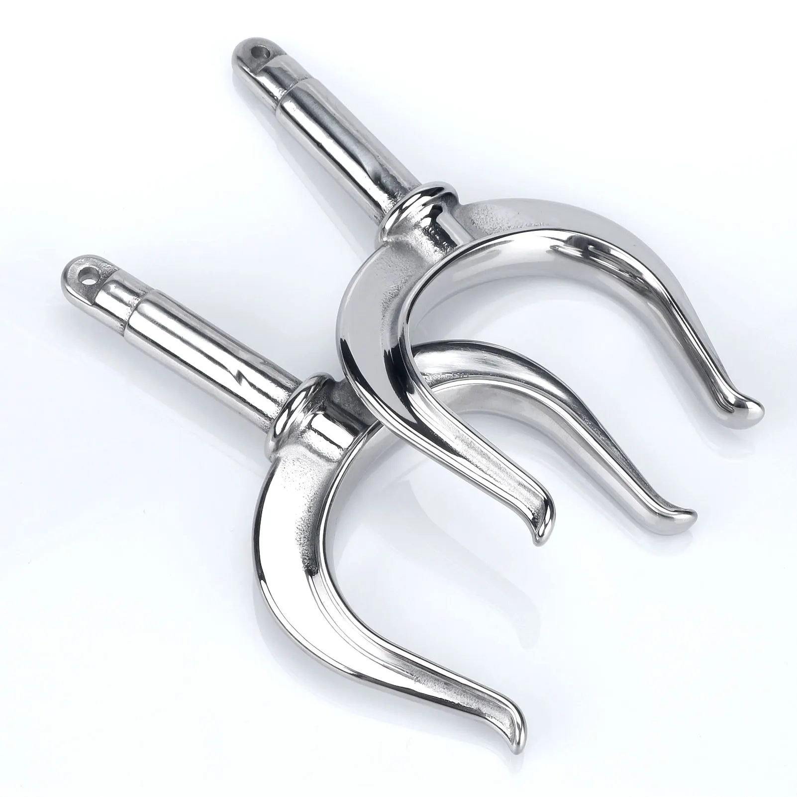 Accesorios marinos 2 piezas de acero inoxidable Oarlock Boat Rowlock Oarlock Socket montaje lateral para yate marino - imagen 5