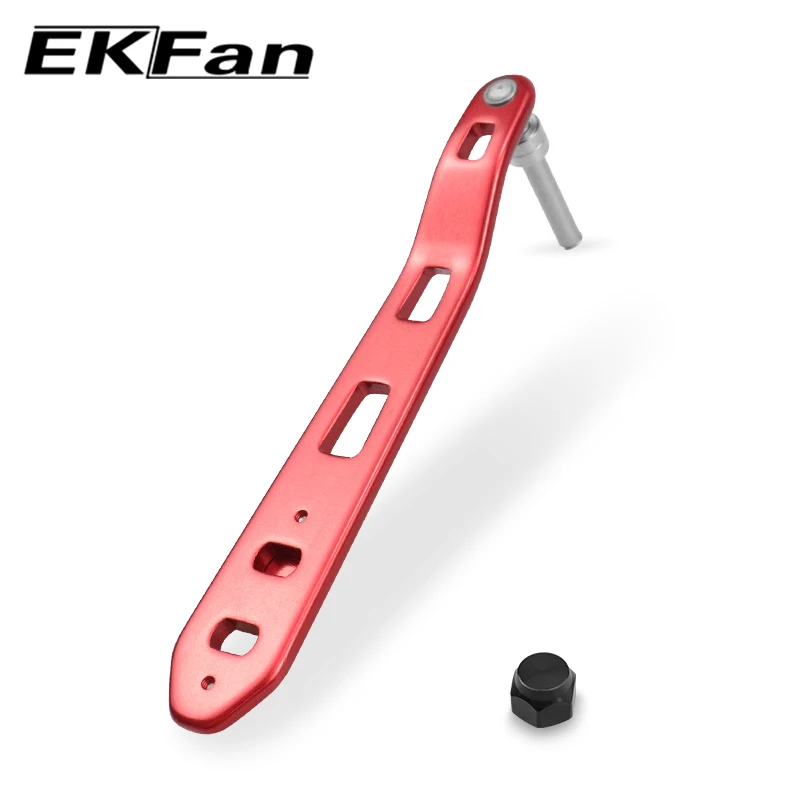 EKFan-mango de aleación con agujeros dobles, eje de 5MM, 135MM de longitud, rodamientos de 5x9x3MM para carrete de daswa Bastcast DIY - imagen 3