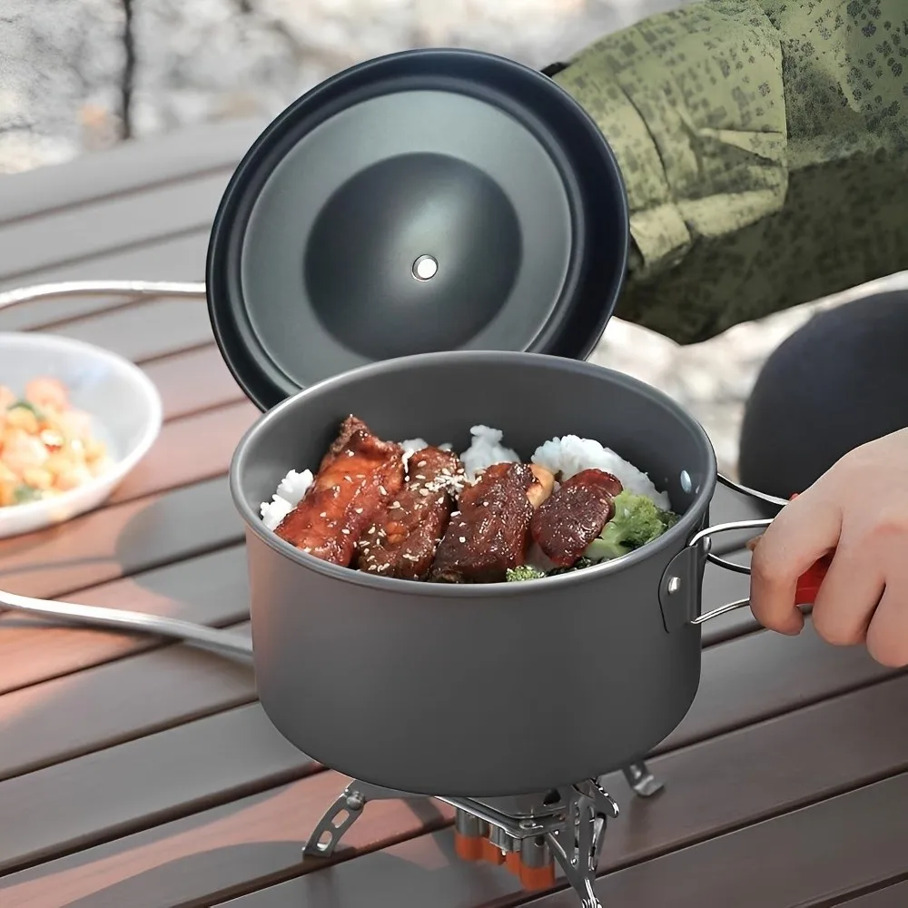 Juego de cocina plegable antiadherente para acampar y barbacoa - imagen 5