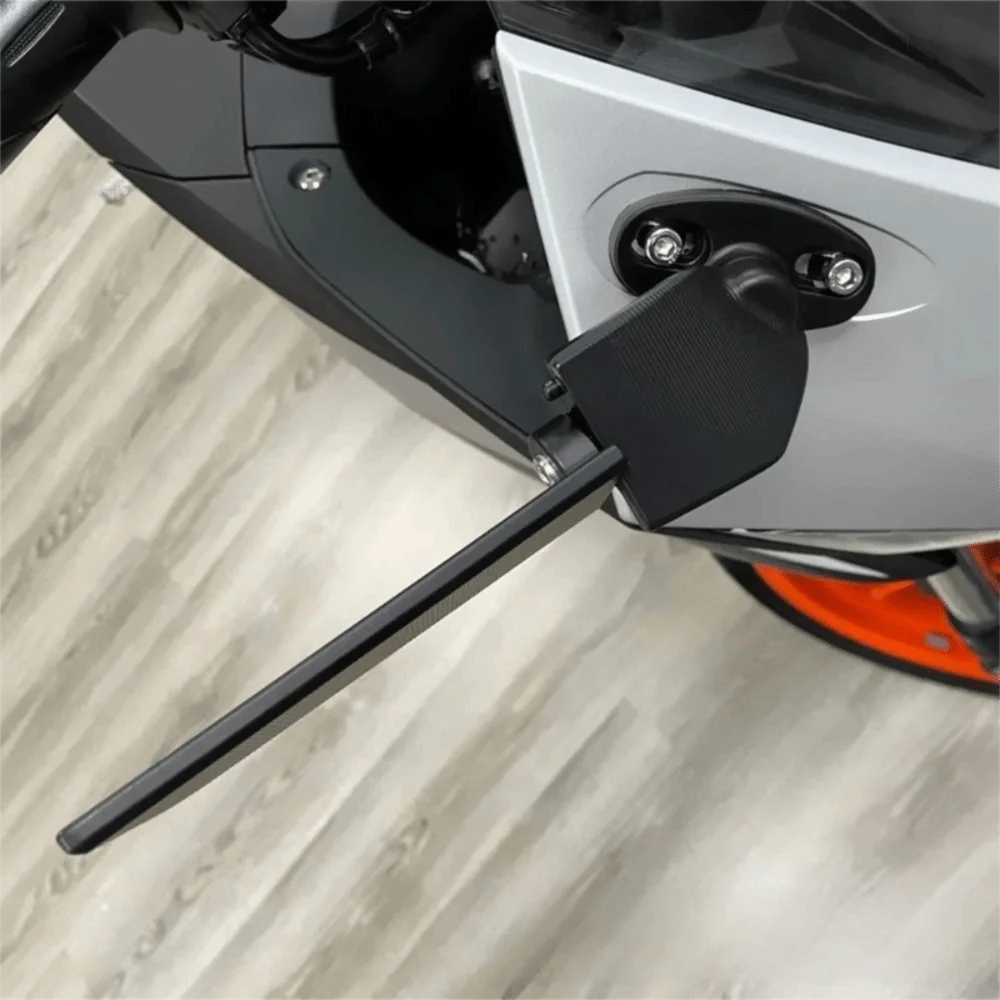 Espejo retrovisor de motocicleta de diseño ajustable, función giratoria, forma de ala de viento, espejos de ala de viento modificados, estilo modificado - imagen 3