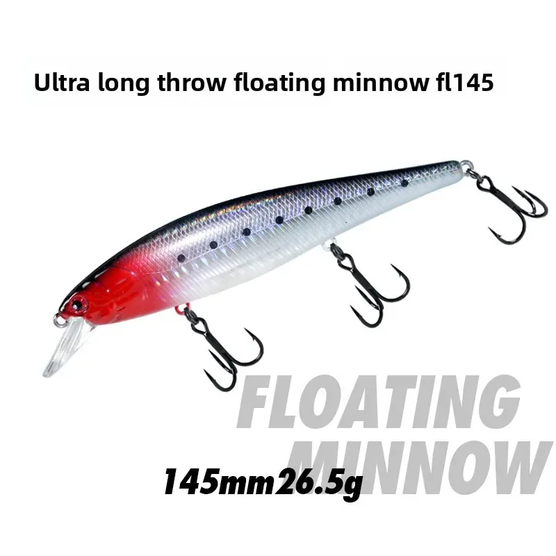 Señuelo crankbait flotante 145mm 26.5g para lubina y lucio - imagen 2