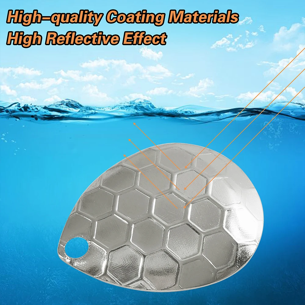 10 Uds. Cuchara de pesca, cuchillas giratorias Colorado, cuchillas giratorias fáciles de girar, Kit de fabricación de cebo para accesorios de Señuelos de Pesca DIY - imagen 4