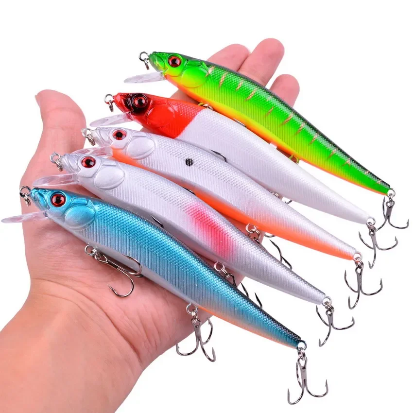 10 Uds Wobbler Minnow Señuelos de peces de mar Set 23g Crankbait señuelo de pesca falso Isca Artificiai cebo duro Señuelos de Pesca - imagen 3
