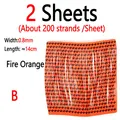 2 Sheets Fire Orange