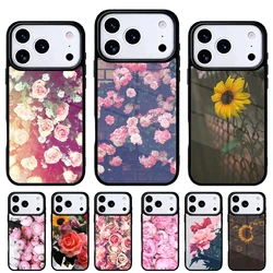 Funda iPhone con estampado floral – Peonía, girasol, rosa y margarita