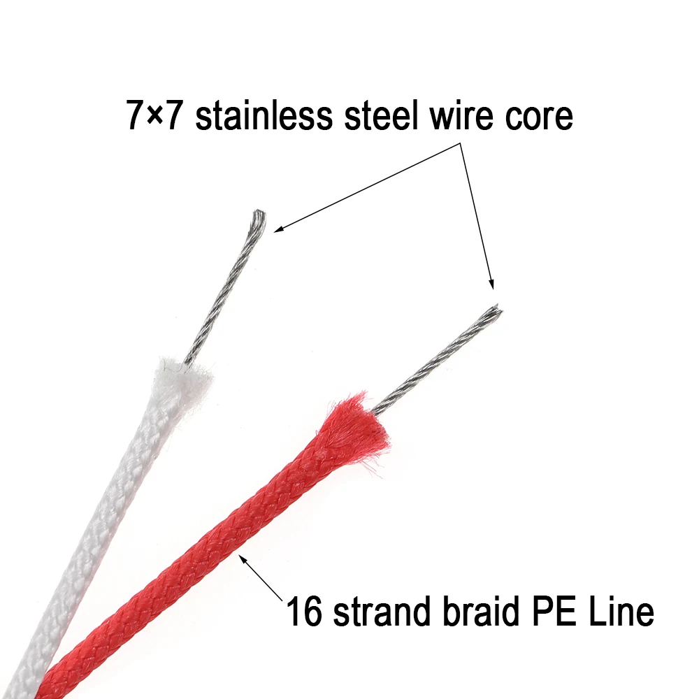 ICERIO-anzuelo de pesca con núcleo de alambre de acero inoxidable, anzuelo de ayuda de PE, anzuelo, señuelo, línea trenzada, accesorios de pesca - imagen 2