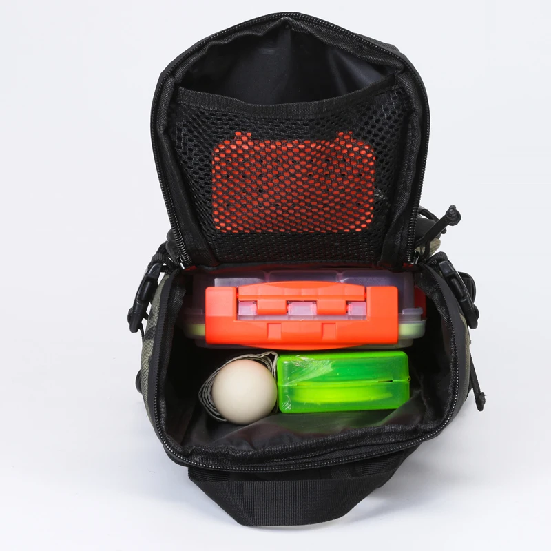 Bolsa de pecho con señuelo de pesca, aparejos multifuncionales, camuflaje táctico, mochila cruzada de un solo hombro, equipo de pesca, bolsas de caña - imagen 5