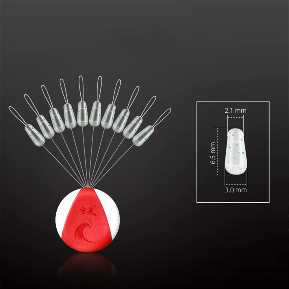 Línea Principal de silicona antienredos, divisor de frijol espacial, divisor de línea de pesca, accesorios de equipo de pesca, 2 juegos - imagen 3