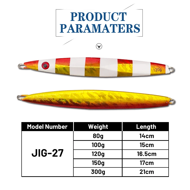 OBSESSION-anzuelo Artificial de hundimiento lento, anzuelo de fundición larga, señuelos artificiales, cuchara, anzuelo de pesca Jerkbait, 80g100g120g150g300g - imagen 2