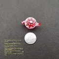 5pcs-Transparent Red