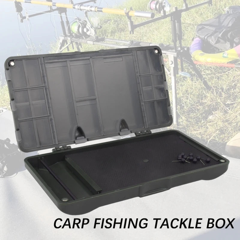 Caja de aparejos para pesca estilo europeo carpa con báscula