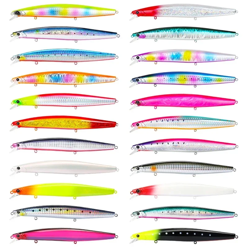 TSURINOYA Shore Fishing STINGER 173F pececillo flotante Silm señuelo de pesca 173mm 37,5g agua salada plástico duro gran juego cebo duro - imagen 4