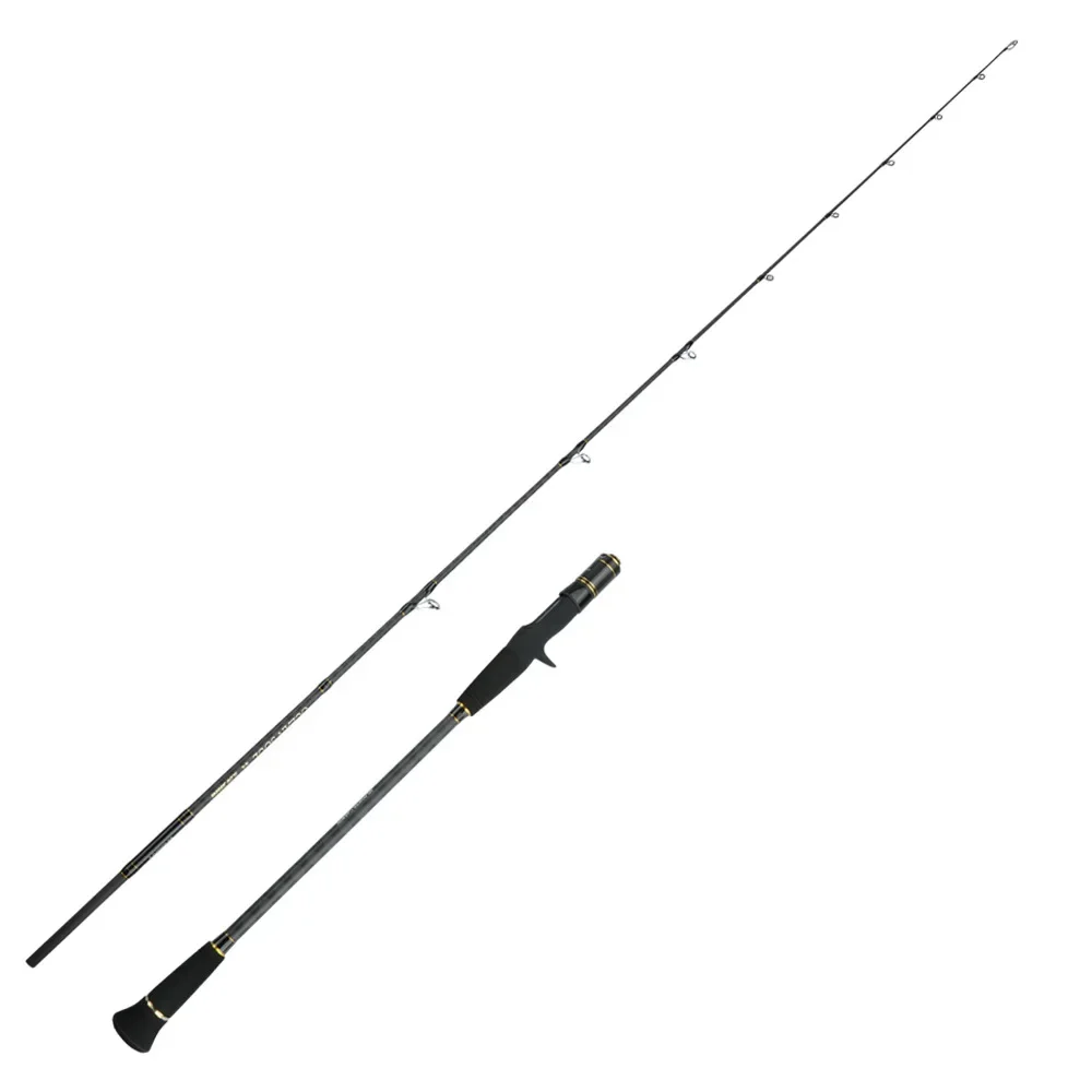 HENNOY-caña de pesca de Jigging lento, guía FUji, 2 secciones, 1,83 m, 1,95 m, 2,05 m, alto carbono, pulpo, barco de mar, poste eléctrico, ML/M/MH - imagen 5