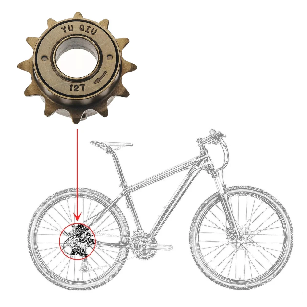 Accesorios engranaje de bicicleta 12T/14T/16T bicicleta de ciclismo rueda libre piñón bicicleta rueda libre de marcha única rueda libre de bicicleta - imagen 3