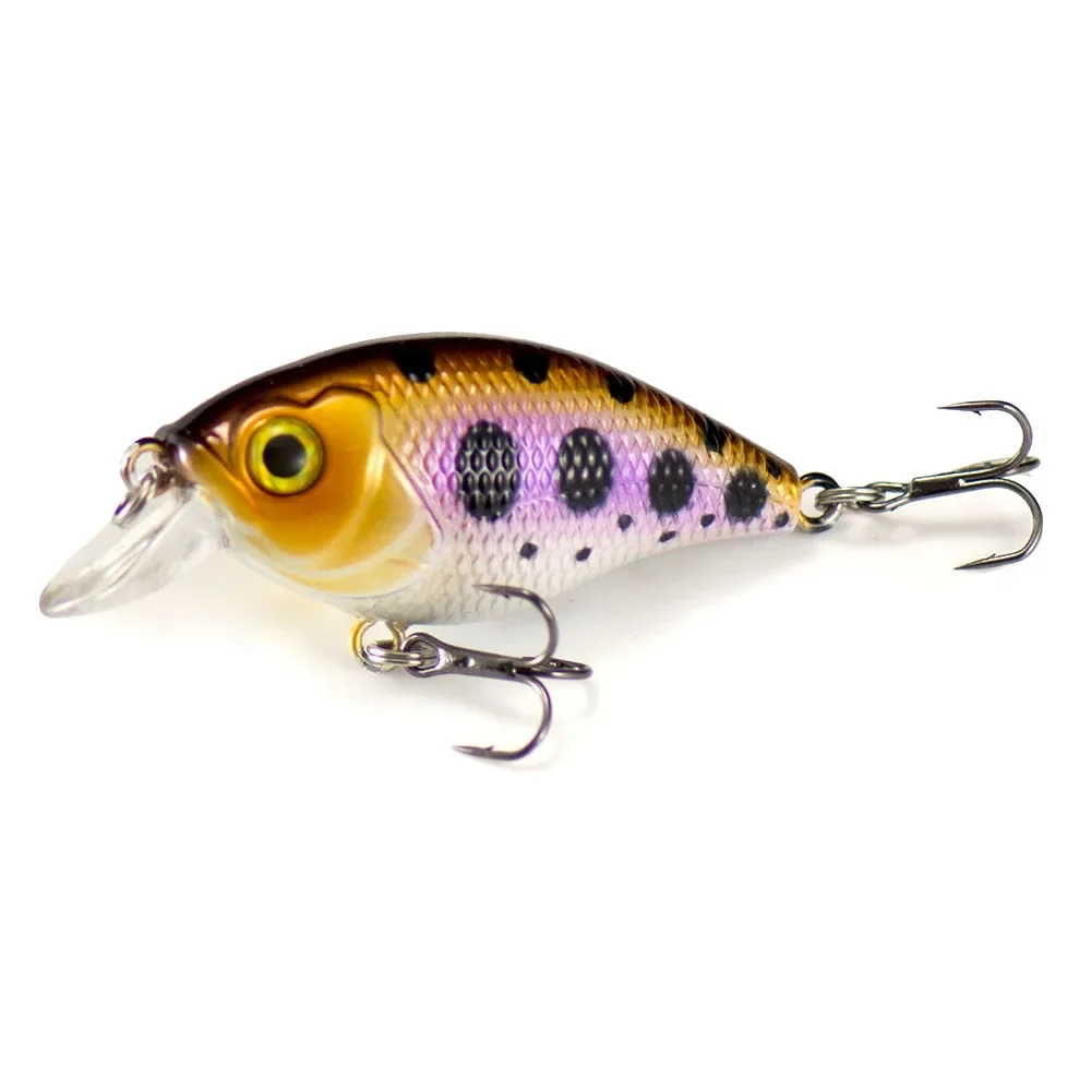 Señuelos de pesca Wobbler flotantes Countbass, señuelos de plástico duro con manivela para salmón, trucha, lubina, Lucio, 46mm, 6,8g - imagen 3
