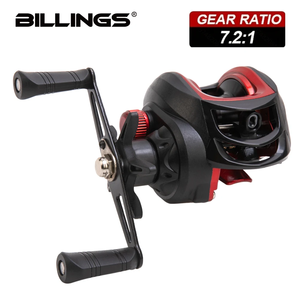 Billings BR Carrete Baitcasting 7.2:1 – 18+1 rodamientos, arrastre 18LB