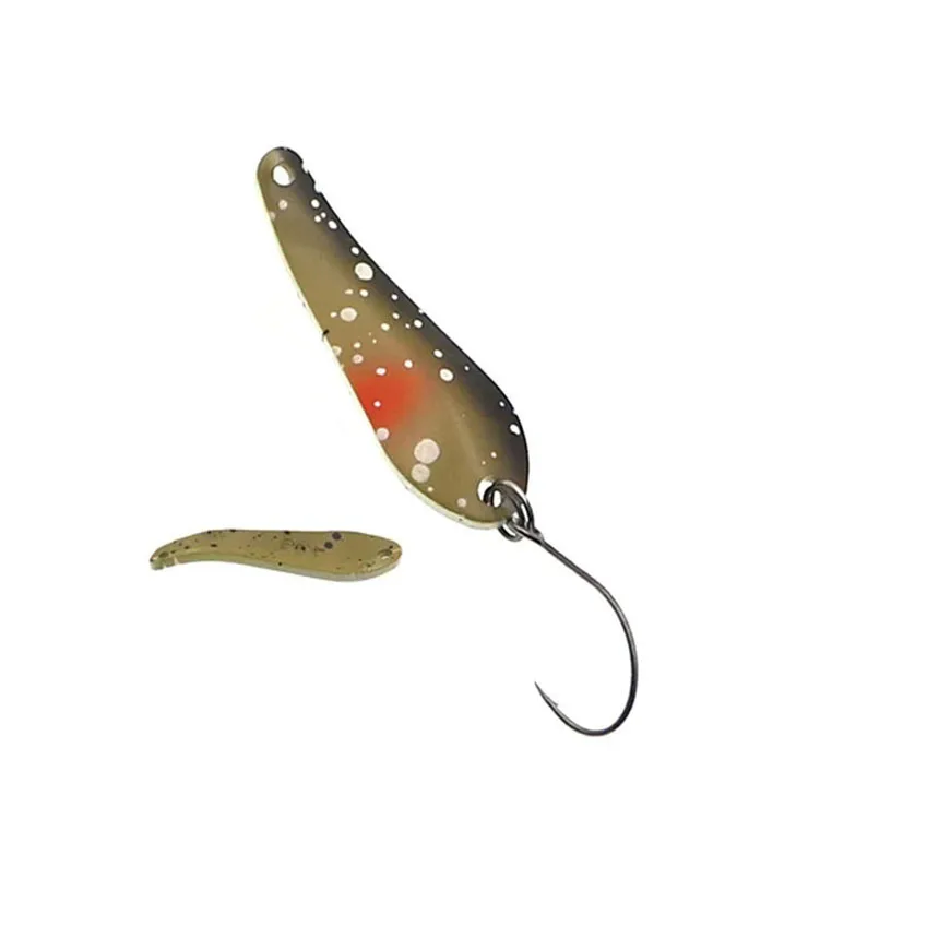 HISTOLURE-señuelo de cuchara de Pesca de 39mm, 4g, cucharas de trucha, cebo giratorio de Metal, plantilla Swimbait, aparejos de Pesca - imagen 5
