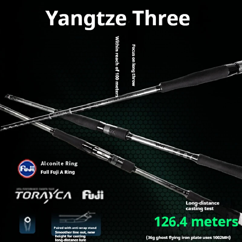 Caña giratoria EWE Yangtze River – anillo Alconite FUJI