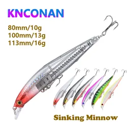Jerkbait minnow esbelto para agua salada - lubina y trucha