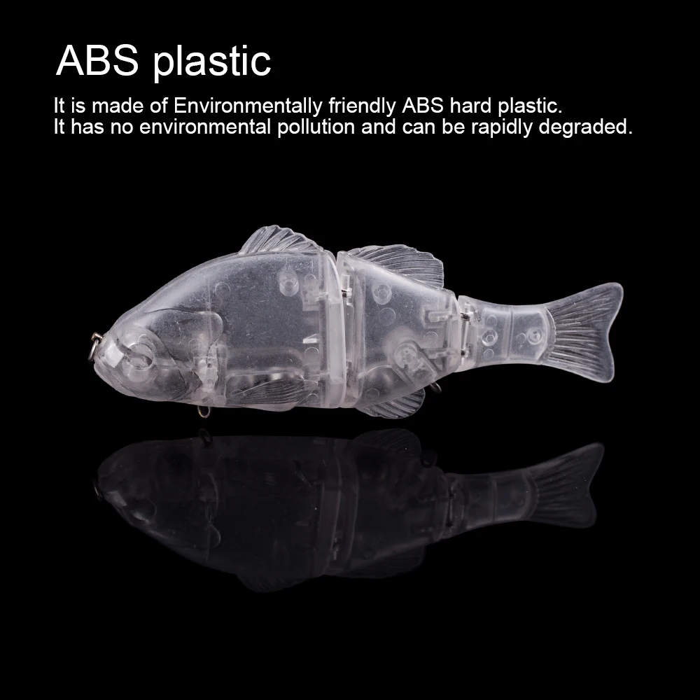 Hanlin-Señuelos de Pesca de plástico duro, anzuelos grandes sin pintar, multiarticulados, Swimbait, 155mm/62G, 200mm/135g, en blanco, anillos giratorios, aparejos - imagen 5