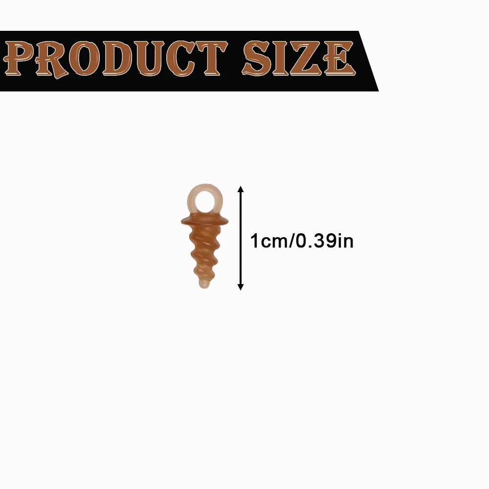 Boilie tornillo para pesca de carpa, accesorios de plástico, tapón de cebo para aparejos de carpa, herramienta de soporte de cebo, 80 Uds./40 Uds. - imagen 2