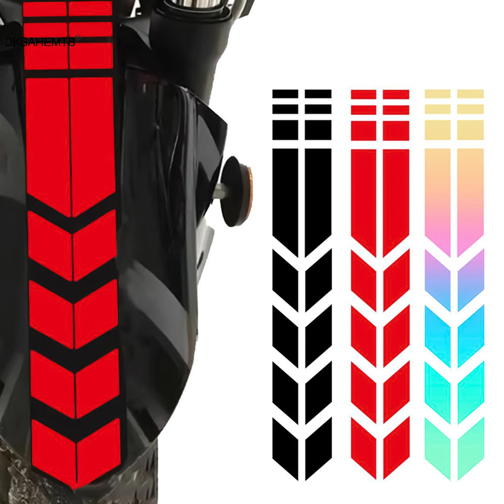 Pegatina reflectante para ciclismo, pegatinas reflectantes para conducción nocturna, para bicicleta de montaña y carretera, bicicleta eléctrica, protector de barro para motocicleta, herramientas para ciclismo - imagen 2