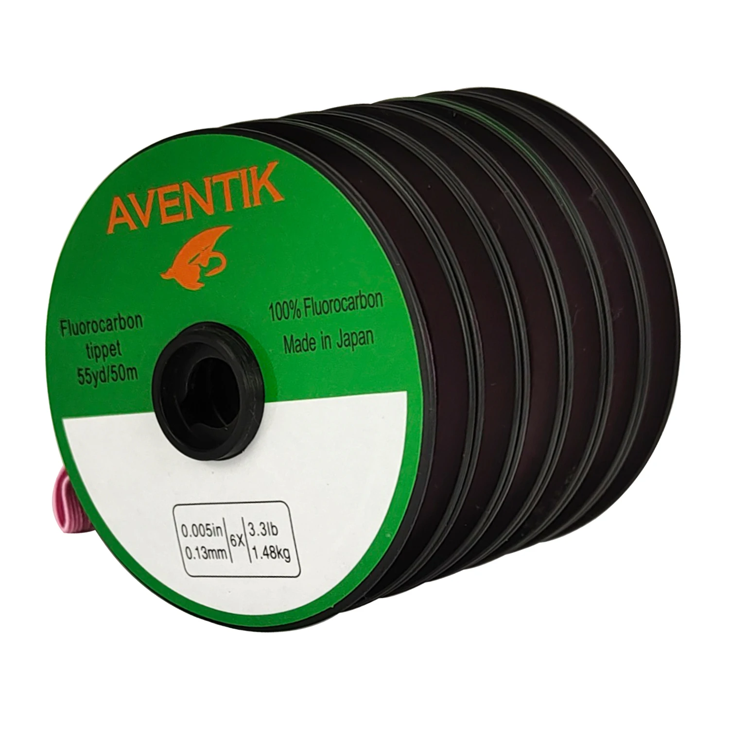 Aventik-líder de pesca con mosca, hilo de fluorocarbono, soporte de Tippet, hundimiento rápido, Invisible, 50 metros/carrete - imagen 5