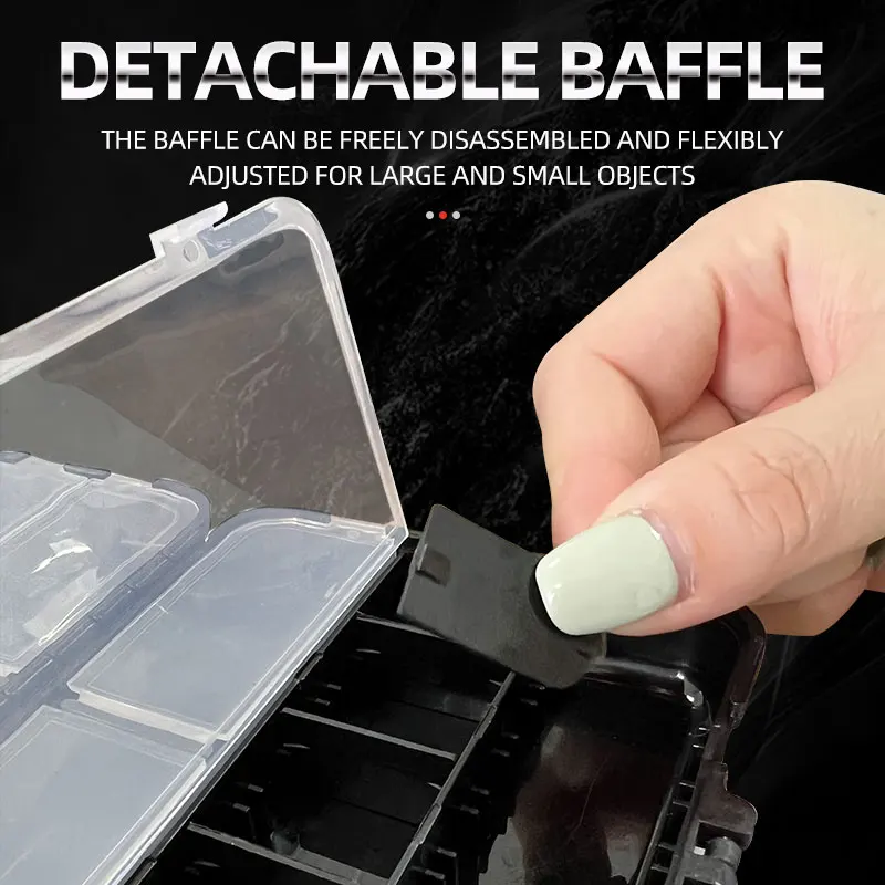 Caja de accesorios para aparejos de pesca de mar 12 Gabo, caja de almacenamiento portátil para pesca, piezas de pesca multifuncionales, caja de plástico - imagen 2