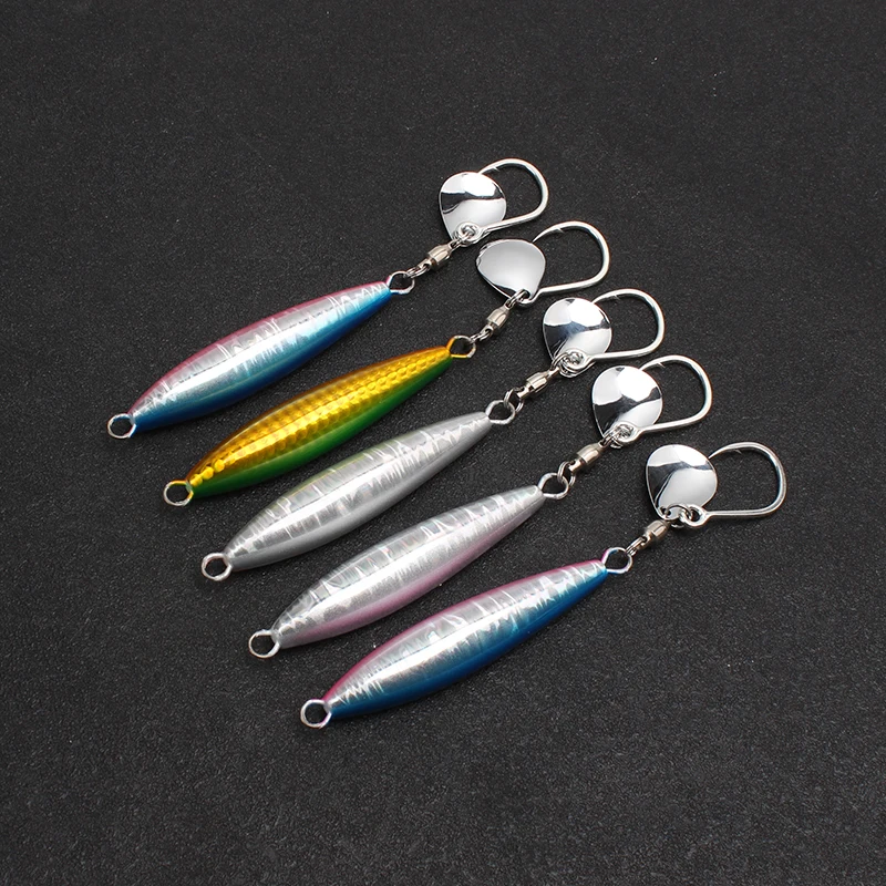 Seafox Slow Pitch Jig Metálico Luminiscente Ojos 3D - imagen 2