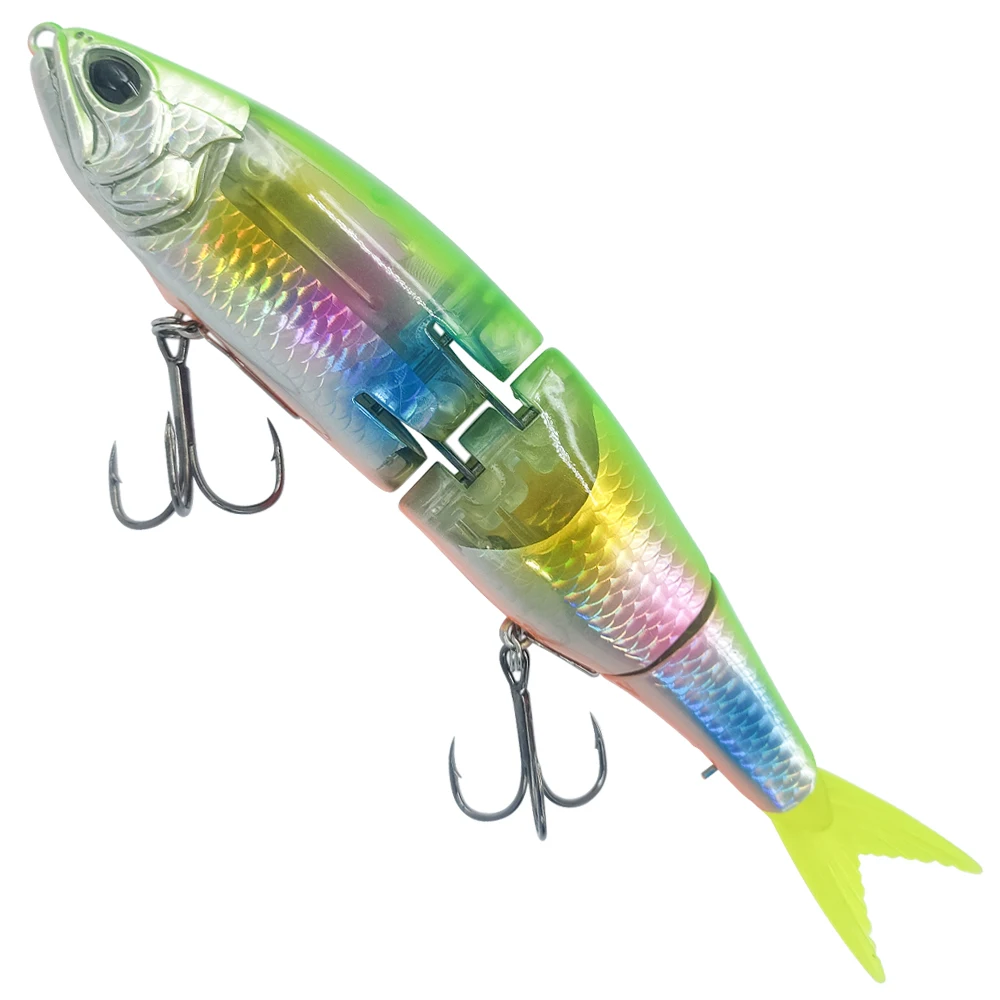 BASSKING-señuelo de lápiz flotante con Flash integrado, cebo de 19cm/50g, de varias secciones - imagen 5