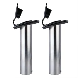 Accesorios para barcos de acero inoxidable de grado marino, montaje empotrado, 15, 30, 90 grados, soporte para caña de pescar, grado marino, 2 uds.