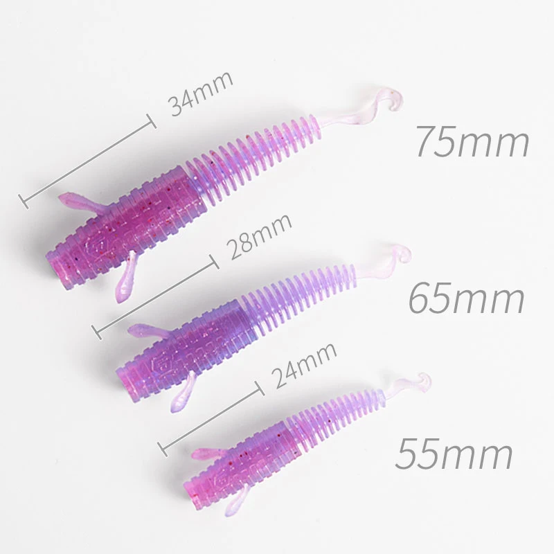 Descubra el tamaño de cebo perfecto para su aventura de pesca con nuestro rango de señuelos de 34 mm a 75 mm