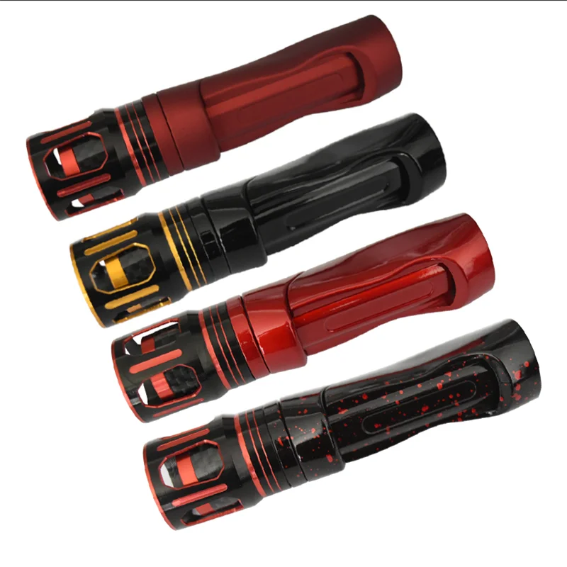 Juego de empuñaduras de asiento de carrete de caña giratoria, mango recto DIY, palo de pesca, reparación de varillas, componentes de reacondicionamiento