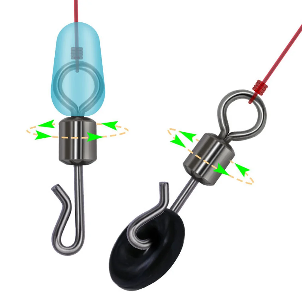 Conectores giratorios Q con rodamiento – cambio rápido para carpa - imagen 2