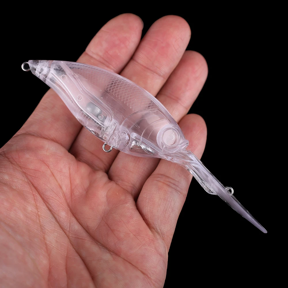 Chan'sHuang-señuelo de pesca Artificial, cebo en blanco sin pintar de 20 piezas, 120mm, 21,5g, imán de aguas profundas en el interior - imagen 5