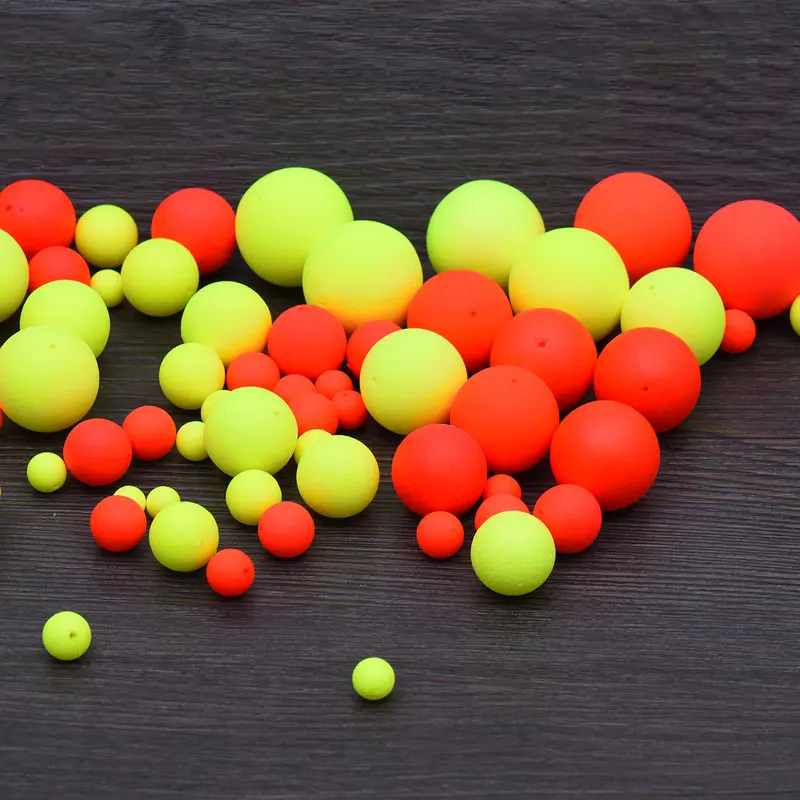 ICERIO-bolas flotantes de 100 piezas, Material de aparejo inferior para carpa, cebo emergente, señuelo de pesca de agua dulce y salada